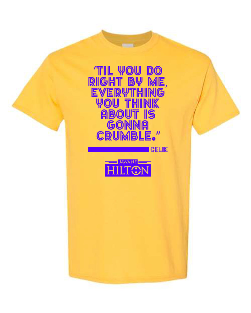 "COLOR PURPLE" TEE - YELLOW