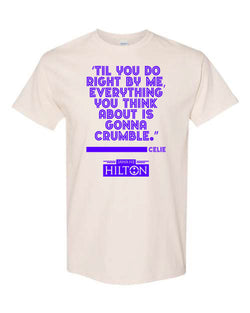 "COLOR PURPLE" TEE - CREAM