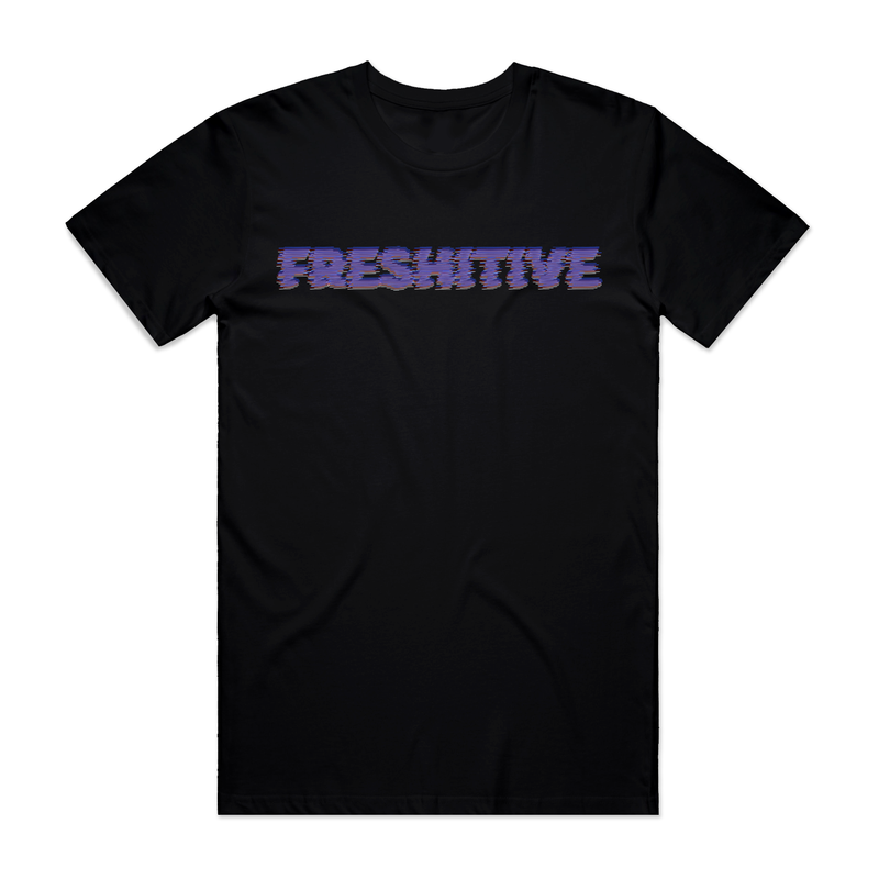 FRESHITIVE - "GLITCH" TEE - BLACK